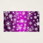 Gastgeschenk Hochzeit mit lila und weißen Schneefl (Rückseite)