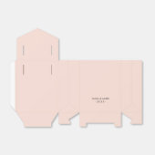 Gastgeschenk Hochzeit mit personalisiertem Rosa Geschenkschachtel (Ungefaltet)