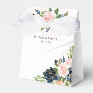 Gastgeschenk Hochzeit mit rosa Blütenfarbe Geschenkschachtel
