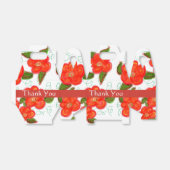 Gastgeschenk Hochzeit mit roter Felle Geschenkschachtel (Ungefaltet)