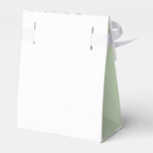 Gastgeschenk Hochzeit mit rustikalem Olivenzweig Geschenkschachtel (Rückseite)