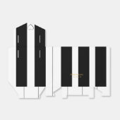 Gastgeschenk Hochzeit mit schwarzem und weißem Str Geschenkschachtel (Ungefaltet)