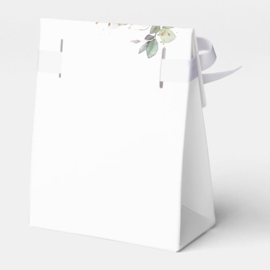 Gastgeschenk Hochzeit mit weißem Rosen Geschenkschachtel (Rückseite)