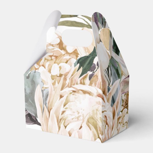 Gastgeschenk Hochzeit mit weißer Blume Geschenkschachtel (Rückseite)