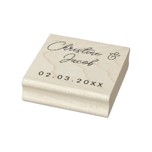 Gastgeschenk Hochzeit Moderne Klassiker Gummistempel