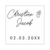 Gastgeschenk Hochzeit Moderne Klassiker Gummistempel (Prägung)