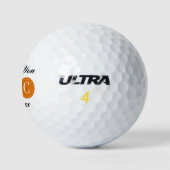 Gastgeschenk Hochzeit Monogram Initialen Vielen Da Golfball (Logo)