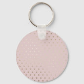 Gastgeschenk Hochzeit Name/Datum Rose Gold Schlüsselanhänger (Rückseite)