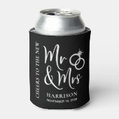 Gastgeschenk Hochzeit Neu Mr. Black Dosenkühler (Kanne Vorderseite)