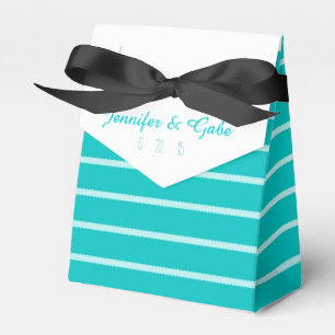 Gastgeschenk Hochzeit "niedlich Türkis" und "Weiße Geschenkschachtel