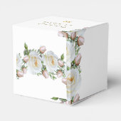 Gastgeschenk Hochzeit Personalisieren Rose Grünflä Geschenkschachtel (Rückseite)