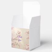 Gastgeschenk Hochzeit personalisiert Cherry Blosso Geschenkschachtel (Geöffnet)