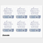 Gastgeschenk Hochzeit personalisiert danke Ihnen A Quadratischer Aufkleber (Blatt)