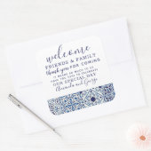 Gastgeschenk Hochzeit personalisiert danke Ihnen A Quadratischer Aufkleber (Umschlag)