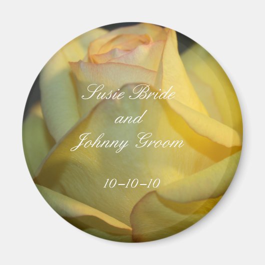 Gastgeschenk Hochzeit Personalisierte Magnete Magnet (Vorne)