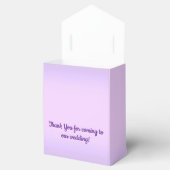 Gastgeschenk Hochzeit "Pink Lavendel" Geschenkschachtel (Geöffnet)