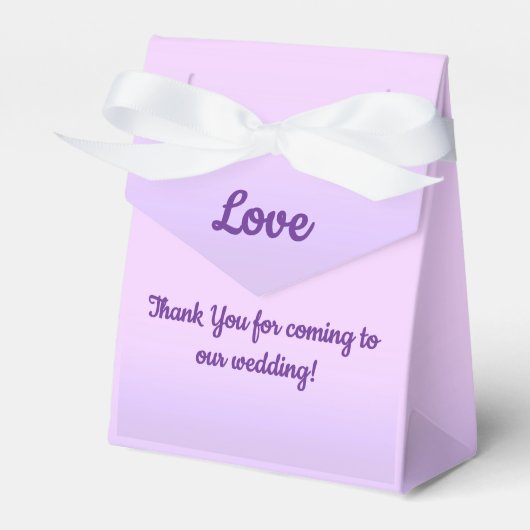 Gastgeschenk Hochzeit "Pink Lavendel" Geschenkschachtel (Vorderseite)