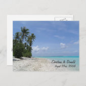 Gastgeschenk Hochzeit Postkarte 2Maßgeschneiderte (Vorne/Hinten)