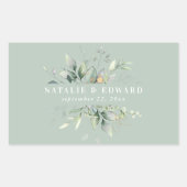 Gastgeschenk Hochzeit Rechteckiger Aufkleber (Vorderseite)