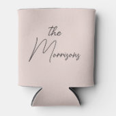 Gastgeschenk Hochzeit Rosa Moderne Minimalistische Dosenkühler (Vorderseite)