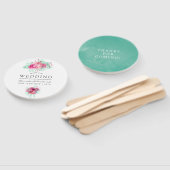 Gastgeschenk Hochzeit Rosa und Minze Fächer (Non-assembled)