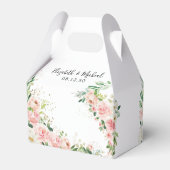 Gastgeschenk Hochzeit Roses Geschenkschachtel (Rückseite)