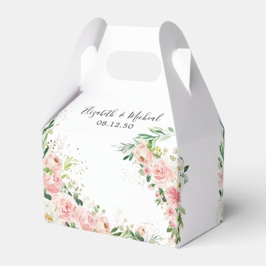 Gastgeschenk Hochzeit Roses Geschenkschachtel (Rückseite)