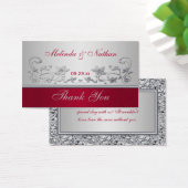 Gastgeschenk Hochzeit Rot und Silber (Schreibtisch)