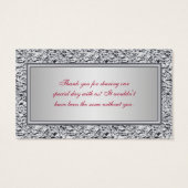 Gastgeschenk Hochzeit Rot und Silber (Rückseite)