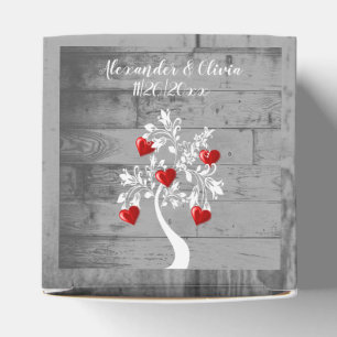 Gastgeschenk Hochzeit "Roter Tree" Geschenkschachtel