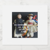 Gastgeschenk Hochzeit Rumänischer Nationalkostspie Schaumweinetikett (Einzelnes Label)