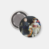Gastgeschenk Hochzeit Rumänisches Nationalkostümma Magnet (Vorderseite/Rückseite)