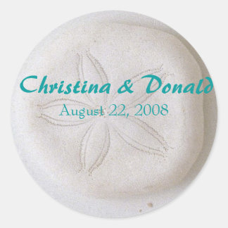 Gastgeschenk Hochzeit Runder Aufkleber
