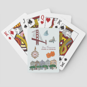 Gastgeschenk Hochzeit San Francisco Spielkarten