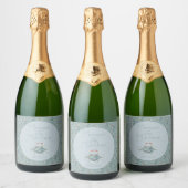 Gastgeschenk Hochzeit Schaumweinetikett (Flaschen)