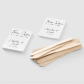 Gastgeschenk Hochzeit schlichtes modernes Brautpar Fächer (Non-assembled)