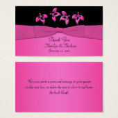 Gastgeschenk Hochzeit "Schwarz/Rosa" (Vorne & Hinten)