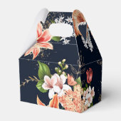 Gastgeschenk Hochzeit Schwarz-Terracotta Geschenkschachtel (Rückseite)