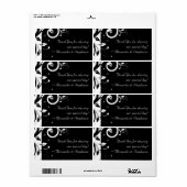 Gastgeschenk Hochzeit Schwarz +Weiß, umgekehrt (Vorne)