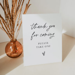 Gastgeschenk Hochzeit Signieren Modernes Party Dus Sockelschild