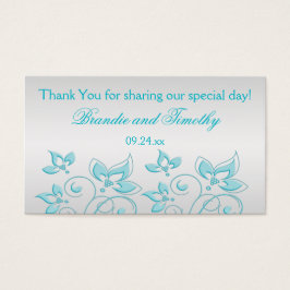 Gastgeschenk Hochzeit Silber und Türkis