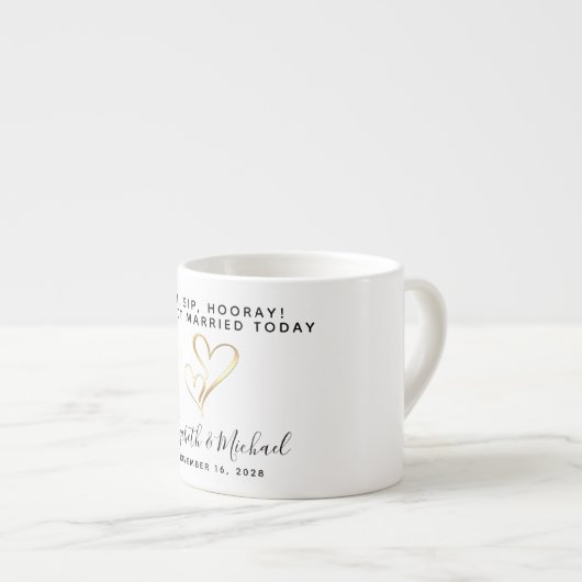 Gastgeschenk Hochzeit Sip Espressotasse (Vorderseite Rechts)