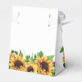 Gastgeschenk Hochzeit Sonnenblumen Geschenkschachtel (Rückseite)