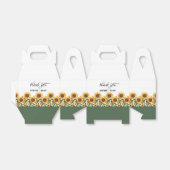 Gastgeschenk Hochzeit Sonnenblumen Geschenkschachtel (Ungefaltet)