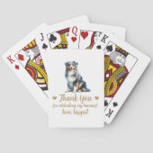 Gastgeschenk Hochzeit spielen von Hunden Spielkarten (Rückseite)