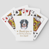 Gastgeschenk Hochzeit spielen von Hunden Spielkarten (Rückseite)