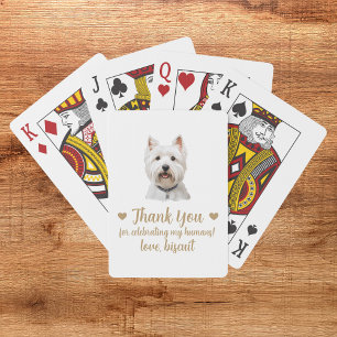 Gastgeschenk Hochzeit spielen von Hunden Spielkarten