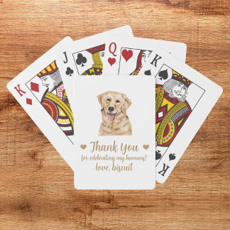 Gastgeschenk Hochzeit spielen von Hunden Spielkarten