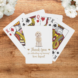 Gastgeschenk Hochzeit spielen von Hunden Spielkarten