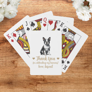 Gastgeschenk Hochzeit spielen von Hunden Spielkarten